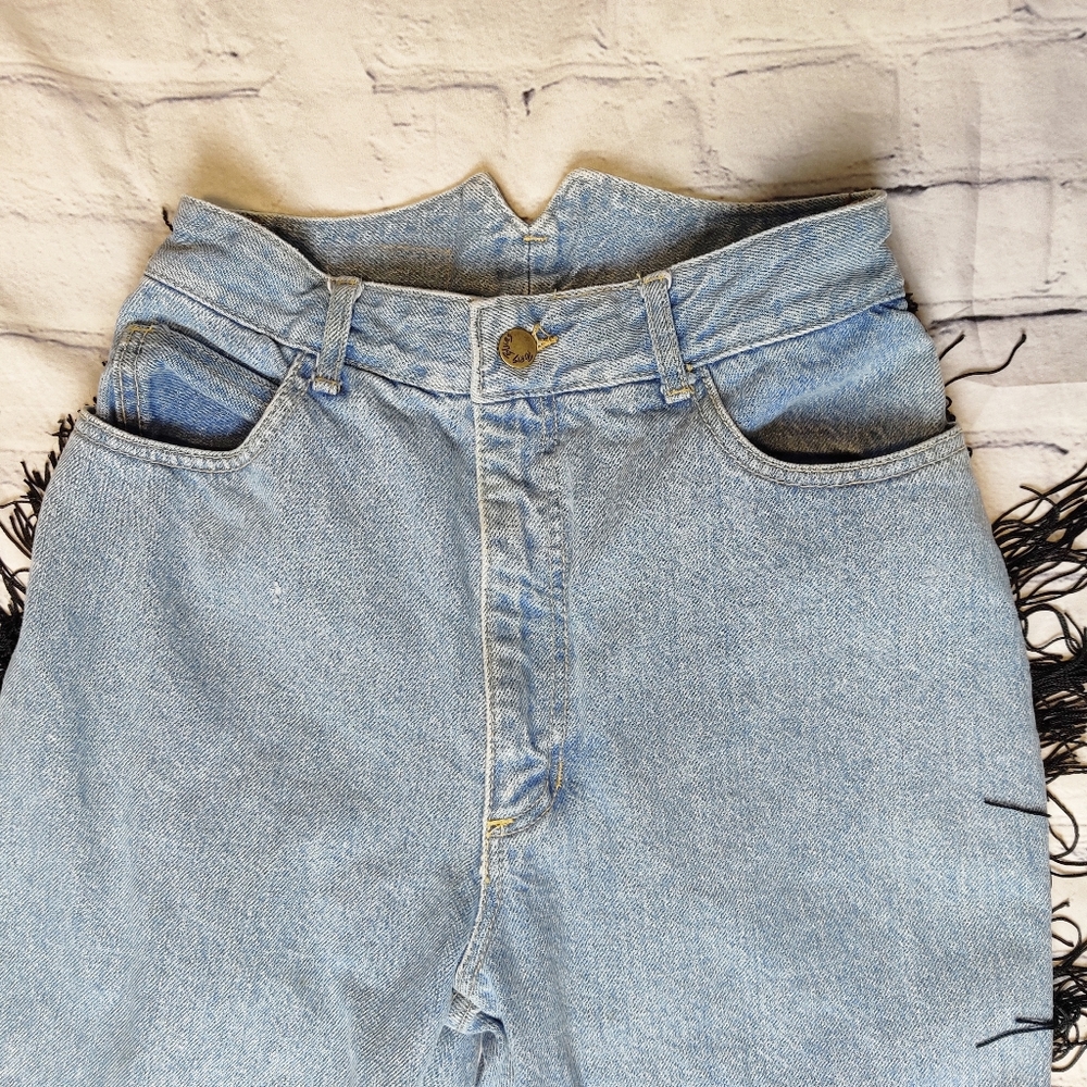 Paris Blues Vintage Fringe High Waisted Jeans - Picture 8 of 10